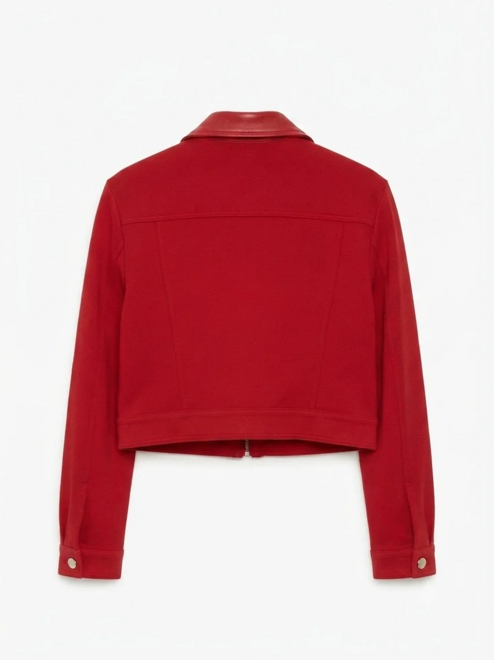 Cache Red Leather Jacket